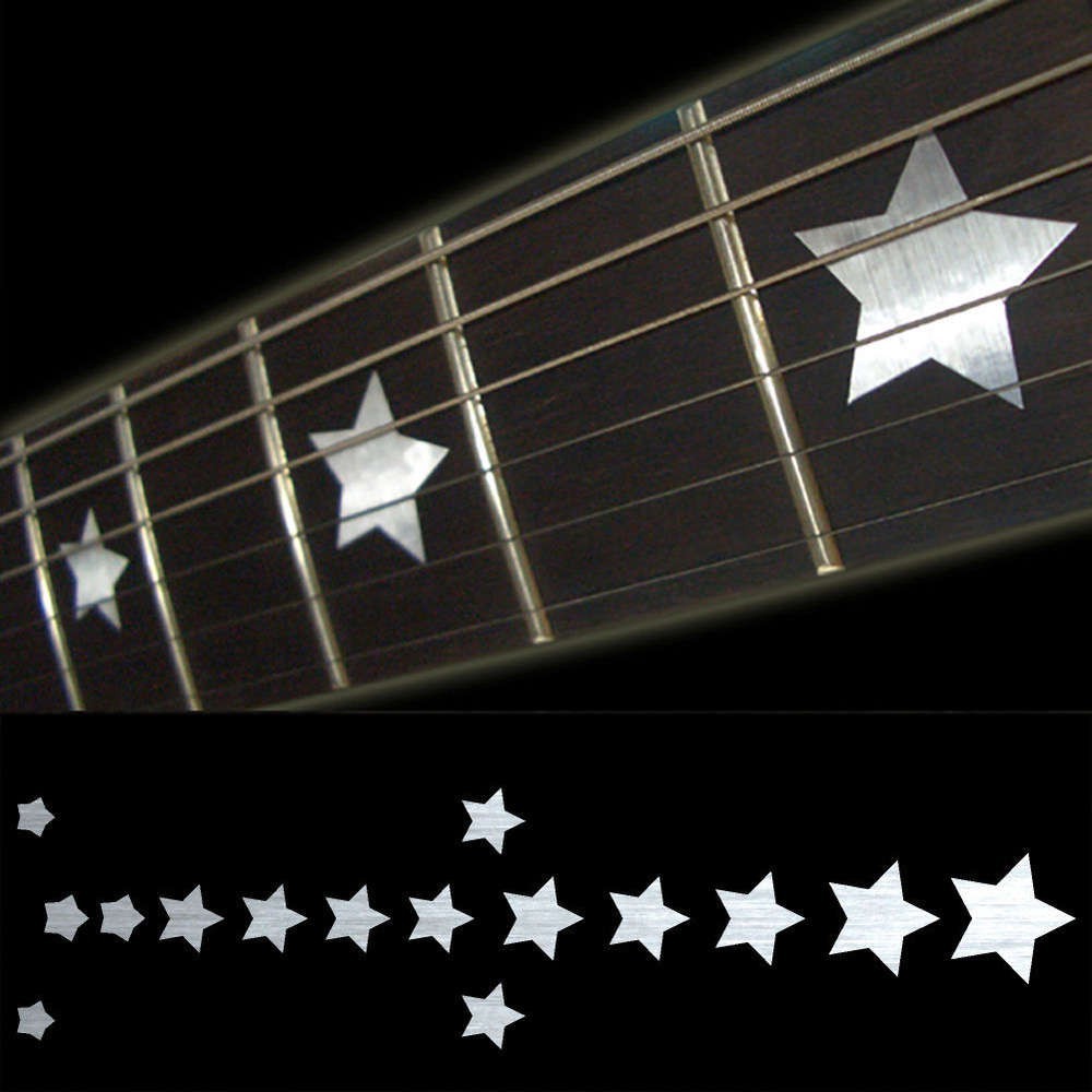 Dán khảm trang trí cần đàn guitar hình ngôi sao bí ngô MS2