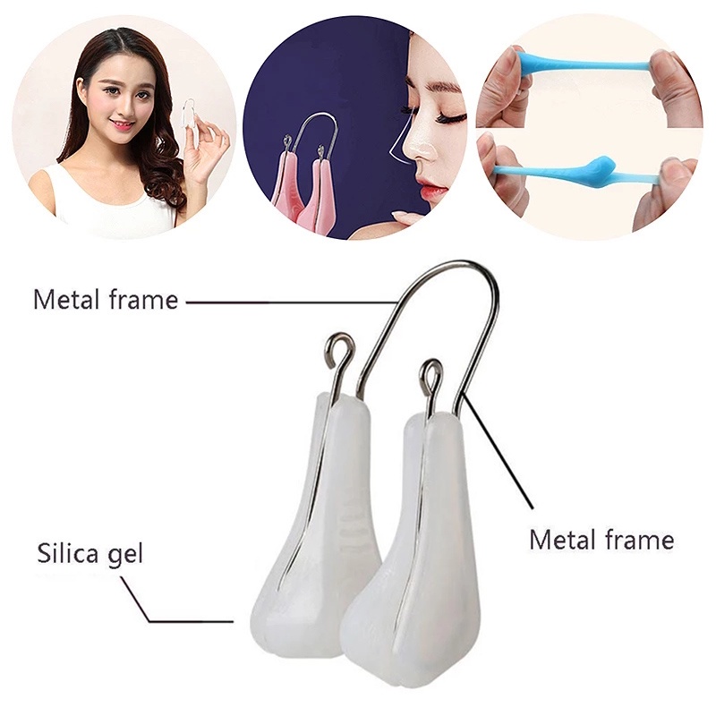 1 Dụng Cụ Kẹp Mũi Không Gây Đau Đớn Bằng Silicon Mềm Tiện Dụng