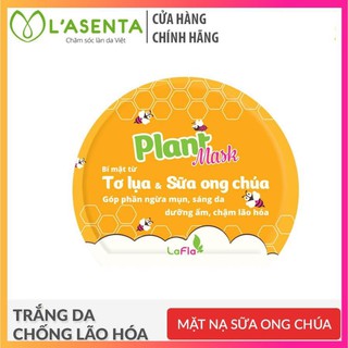 Mặt Nạ Tơ Lụa Sữa Ong Chúa Ngừa Mụn Sáng Da LaFla Plant Mask 20gr