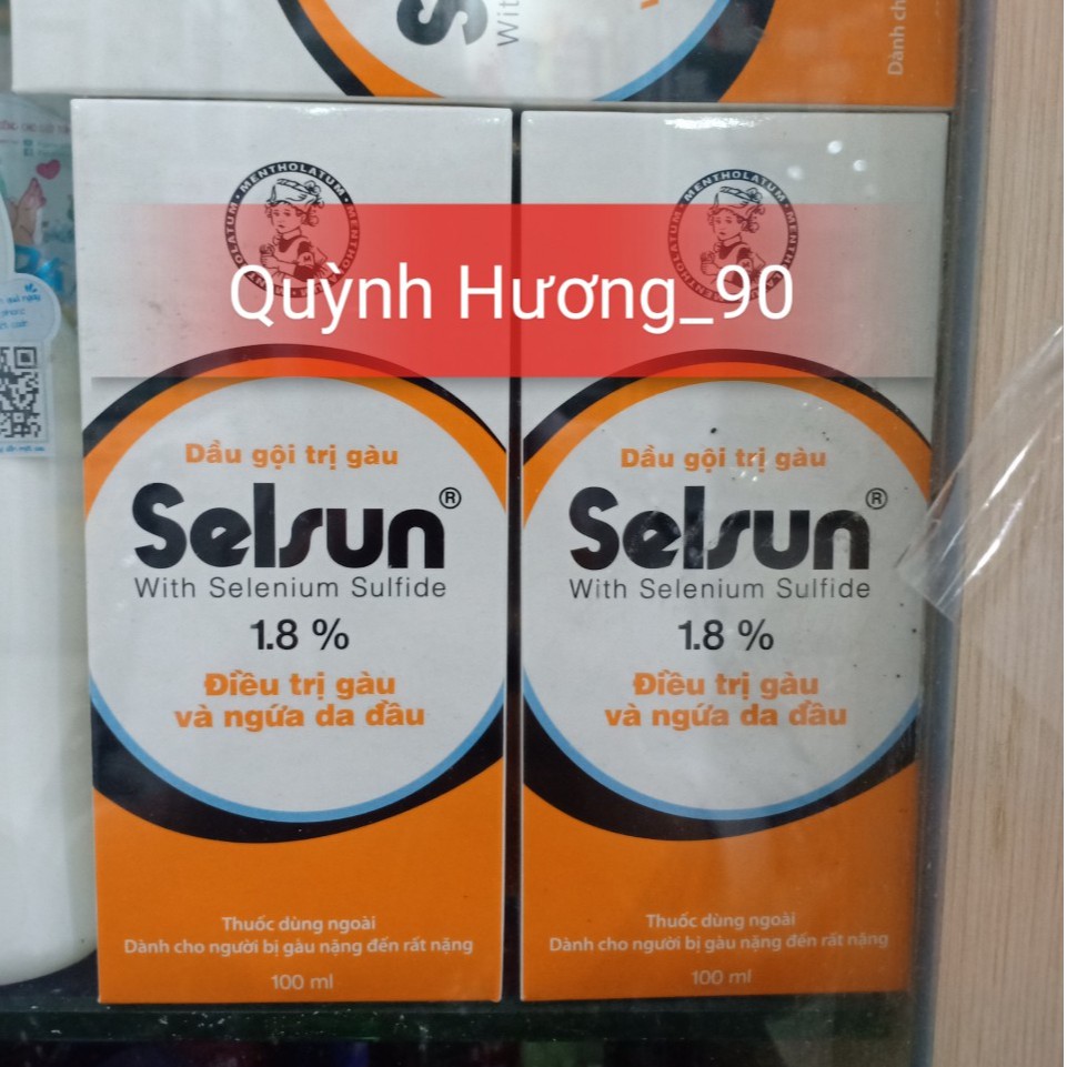 SELSUN 1.8% dầu gội giúp giảm gàu và ngứa da đầu