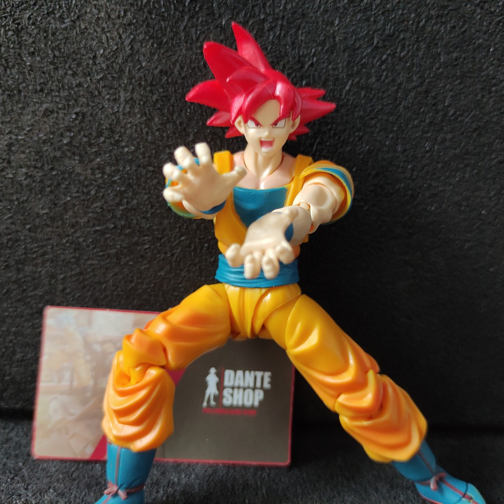 Figmar Dragon Ball Super SHF Goku God, Goku Rose 16cm fullbox