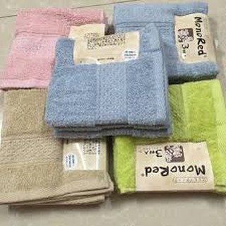 set 3 Khăn Mặt MonoRed - Nhật Bản