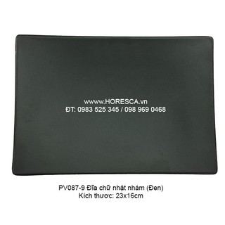 Pv087-9 dĩa chữ nhật nhám 9"