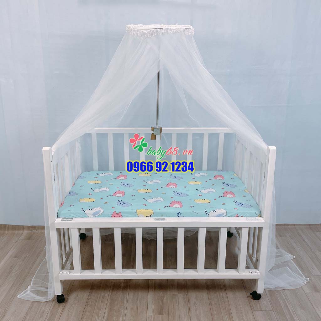 Mùng cho bé, màn cho bé kèm cọc , cây treo màn nôi cũi