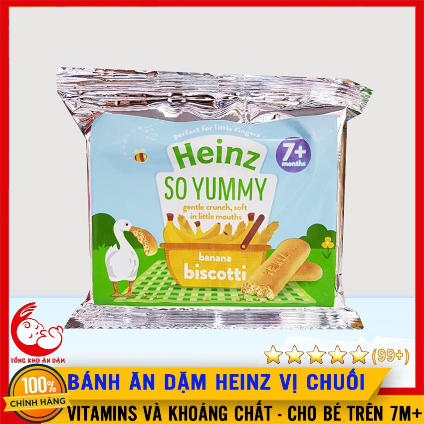 Bánh Ăn Dặm Heinz Vị Chuối Thơm Ngon Cho Bé Từ 7M+ (Date 4/2021)