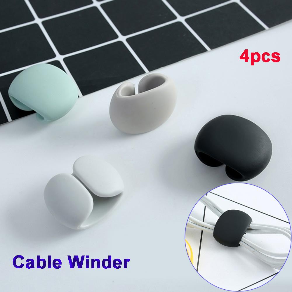Bộ 4 Giá Đỡ Dây Cáp Gọn Gàng Để Bàn Tiện Dụng