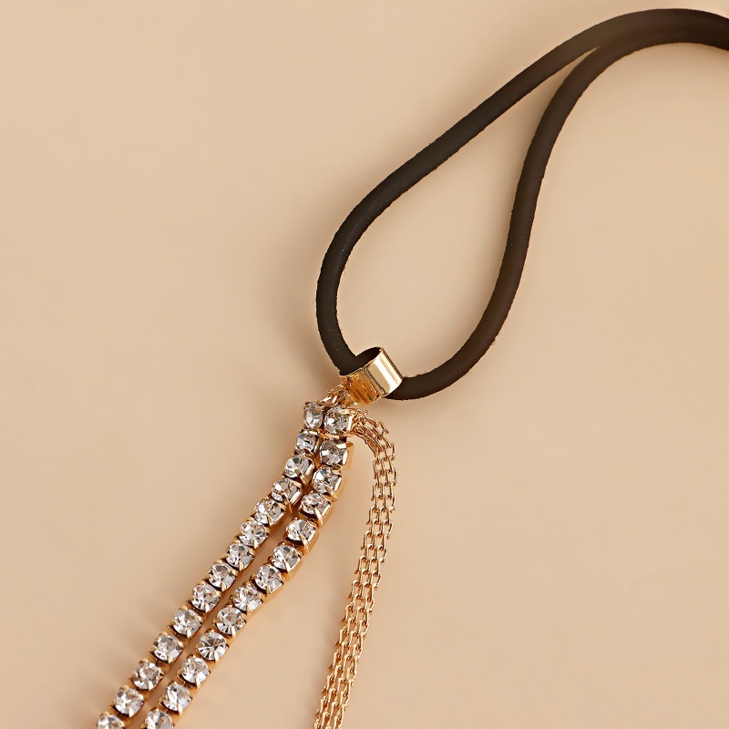 Chuỗi Dây Đeo Đùi Nhiều Lớp Đính Đá Phong Cách Gothic Quyến Rũ Cho Nữ