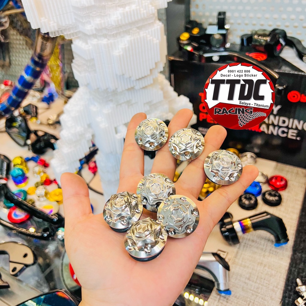 Ốc nắp nhớt salaya Honda/yamaha trụ bông s3 cực đẹp ✌