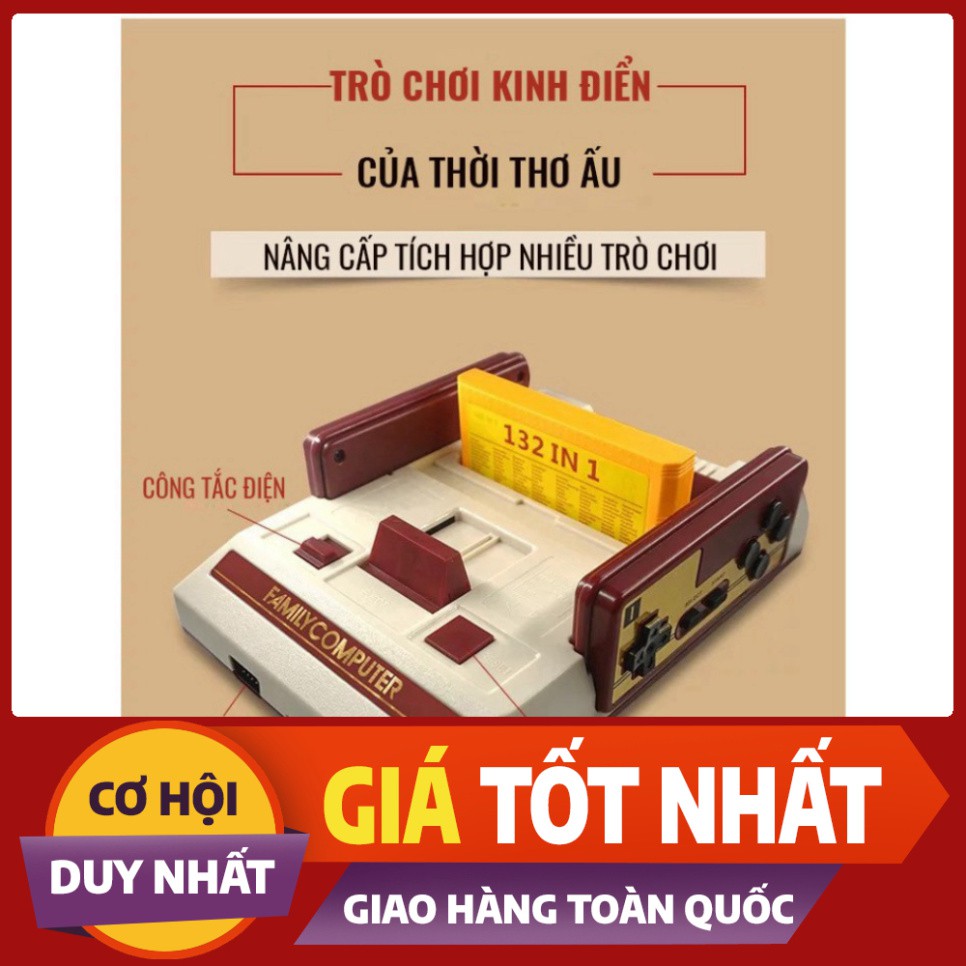 GIÁ SỐC NHẤT Máy chơi game điện tử 4 nút Family Computer có 500 trò chơi không trùng lặp trong máy + băng 132 trò chơi $