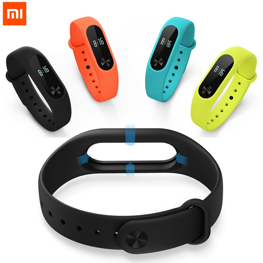 Mới Dây Đeo Silicon Thay Thế Cho Đồng Hồ Thông Minh Xiaomi Miband 2