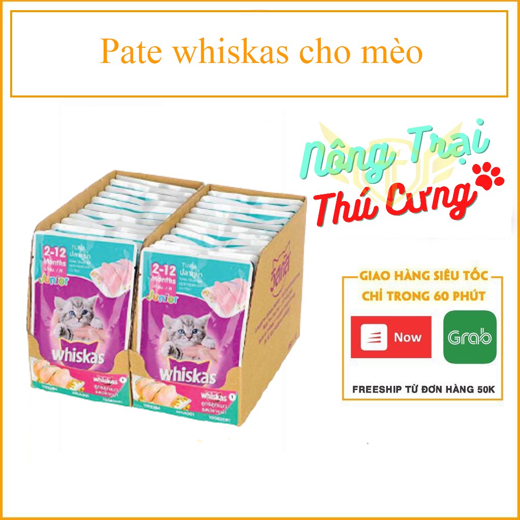 Combo 12 gói Pate whiskas cho mèo