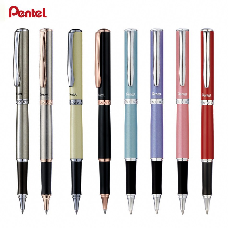 Bút Ký Cao Cấp Pentel K611 Ngòi 0.7mm Mực Xanh | Thiết Kế Nắp Đậy | Nhiều Màu Vỏ Thời Trang