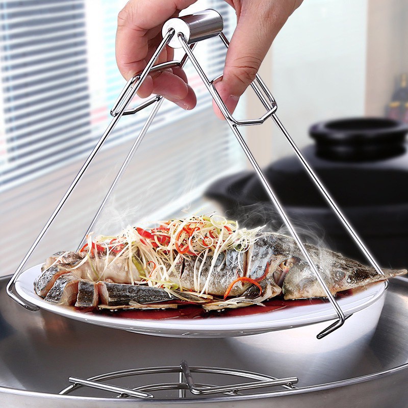Kẹp bát đĩa nồi chống nóng inox đa năng, kẹp chống bỏng tay nhà bếp 88070 KOREA STORE88