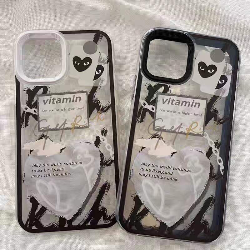 Ốp điện thoại mềm viền trắng/đen chống rơi bảo vệ toàn diện thích hợp cho iphone 12 11 13pro Xr X Xsmax 14