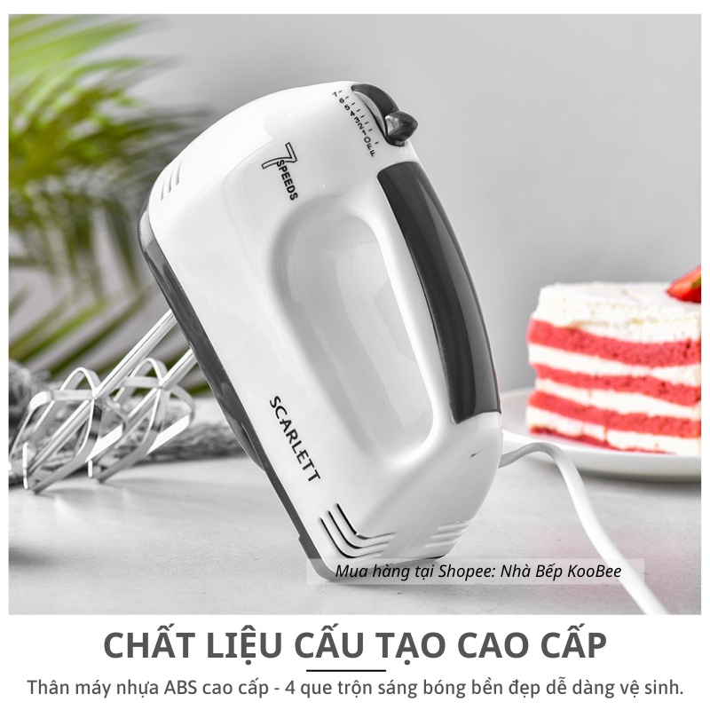 Máy đánh trứng cầm tay công nghệ mới 7 tốc độ công suất 180W