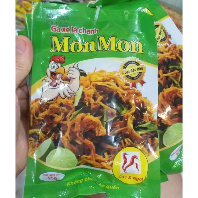 Gà xé lá chanh Mon Mon 25g