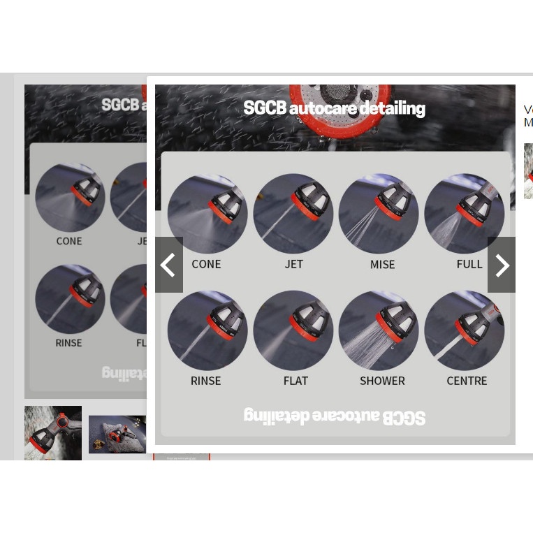ĐẦU PHUN NƯỚC ĐIỀU CHỈNH ÁP LỰC SGCB 7-PATTERN NOZZLE(TAIWAN) SGGD284 ducthanhauto