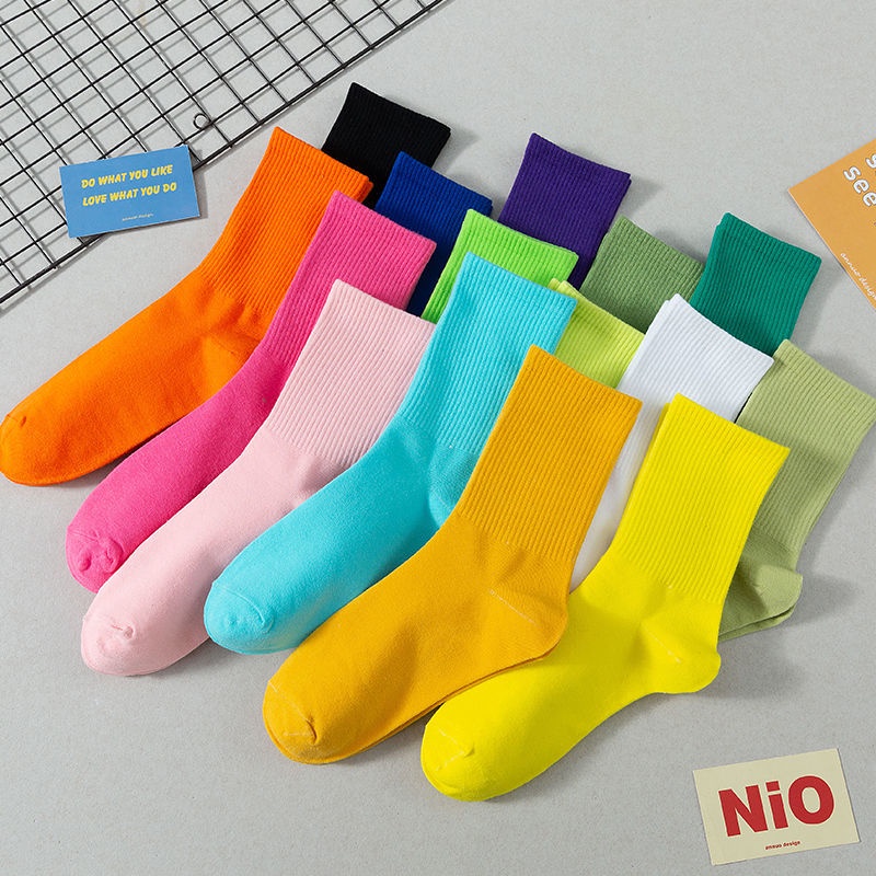 Vớ ống vừa màu sắc kẹo ngọt xinh xắn