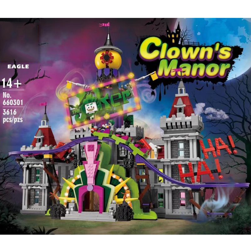 Đồ chơi Lắp ghép Mô hình 660301 (CÓ SẴN) Batman The Joker Manor