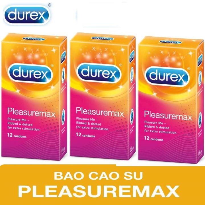 [MỎNG HƠN – NHIỀU GAI HƠN] Bao Cao Su Durex Pleasuremax Có Gai Và Mỏng Hơn Hộp 12 Cái (Chính Hãng 100%)