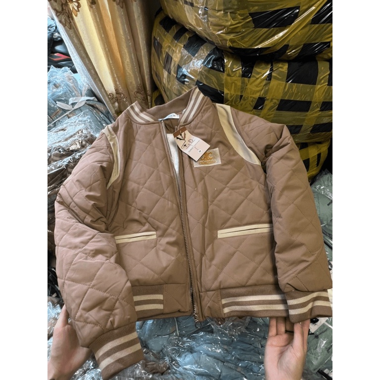 [ HÌNH THẬT SẢN PHẨM ] Áo Khoác Phao Nữ Cổ Bomber Lót Lông Mịn - NGỌC HÂN FASHION