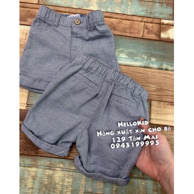 Quần soc linnen xanh ghi