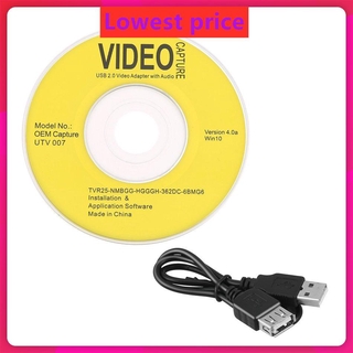 Portable USB 2.0 Video & Audio Capture Card Adapter Composite RCA