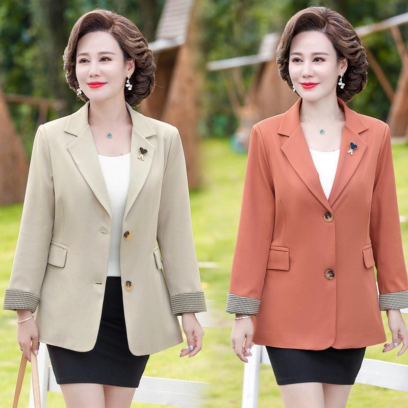 Áo Khoác Vest Thời Trang Xuân Thu 2022 Cho Phụ Nữ Trung Niên 40-50 Tuổi