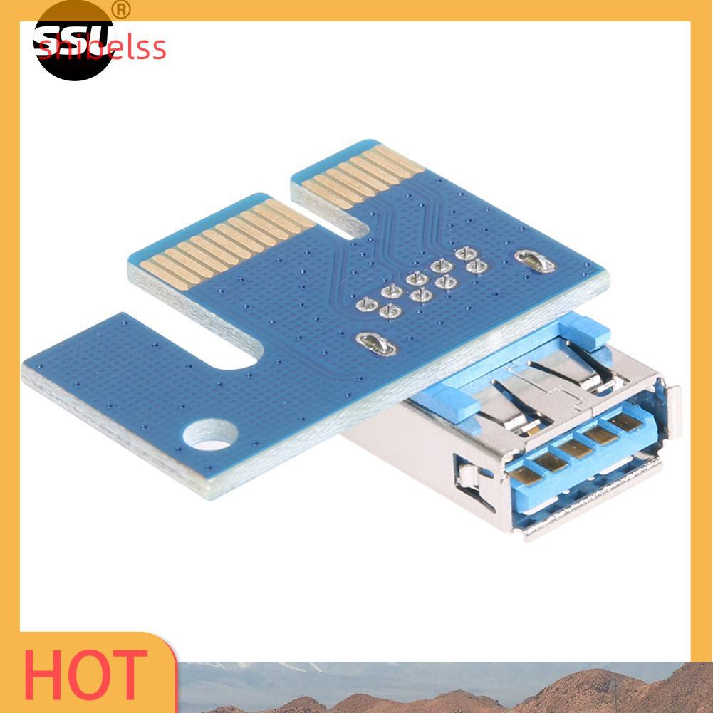 Dây Cáp Chuyển Đổi Thẻ Đồ Họa Shibelss 6pin Pci-E1X Sang 16x Cho Btc Miner