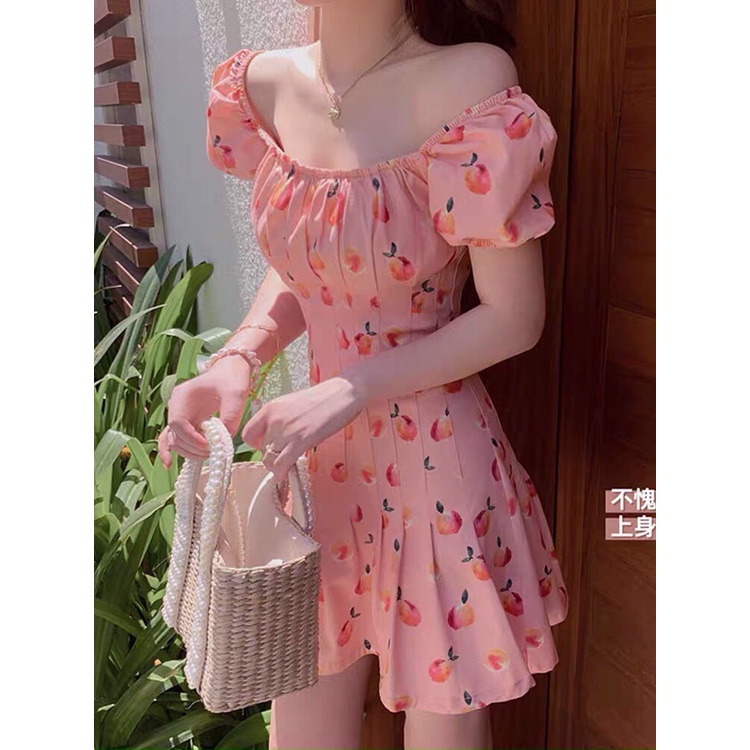 Đầm Nữ Dáng Xòe Cá Tính Trẻ Trung Nhẹ Nhàng Họa Tiết Hình Cực Xinh