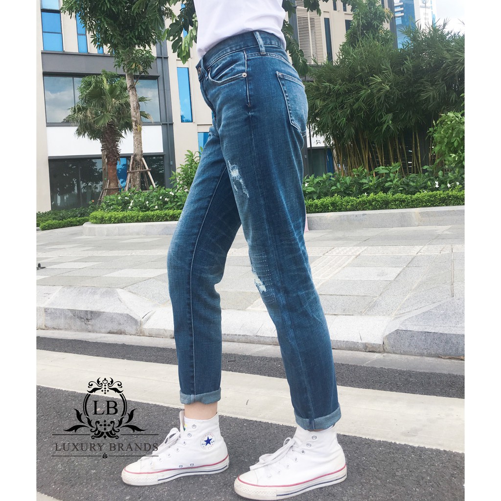 QUẦN BÒ JEANS RÁCH CHỈ CÀO XƯỚC ỐNG SUÔNG UNISEX NAM NỮ NĂNG ĐỘNG THỜI TRANG ULZZANG HÀN QUỐC HÀNG L1