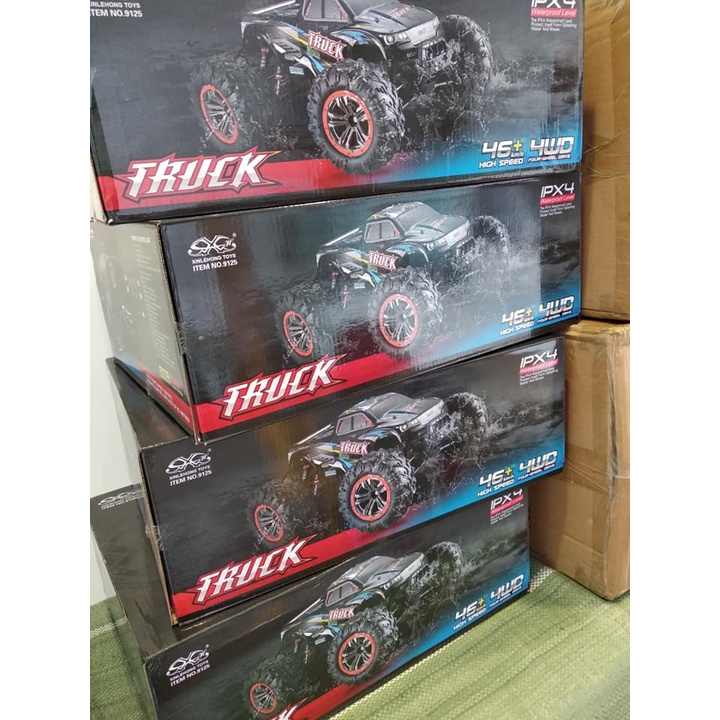 XinleHong 9125 1/10 2.4G 2 cầu 4WD 50km/h RC- Xe ô tô địa hình điều khiển từ xa tốc độ cao monster truck XinHeLong 9125