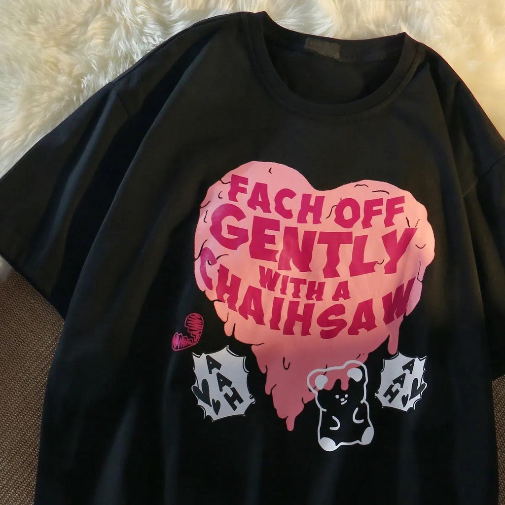 Áo Thun Ngắn Tay Dáng Rộng In Hình Phong Cách retro JL-TX-45