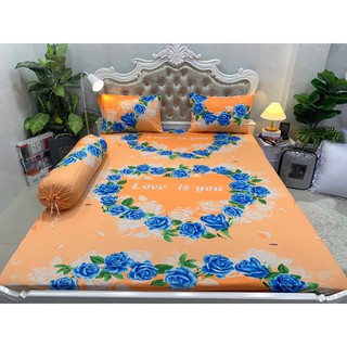 Bộ Drap Thun Hàn Quốc mát lạnh 4 món