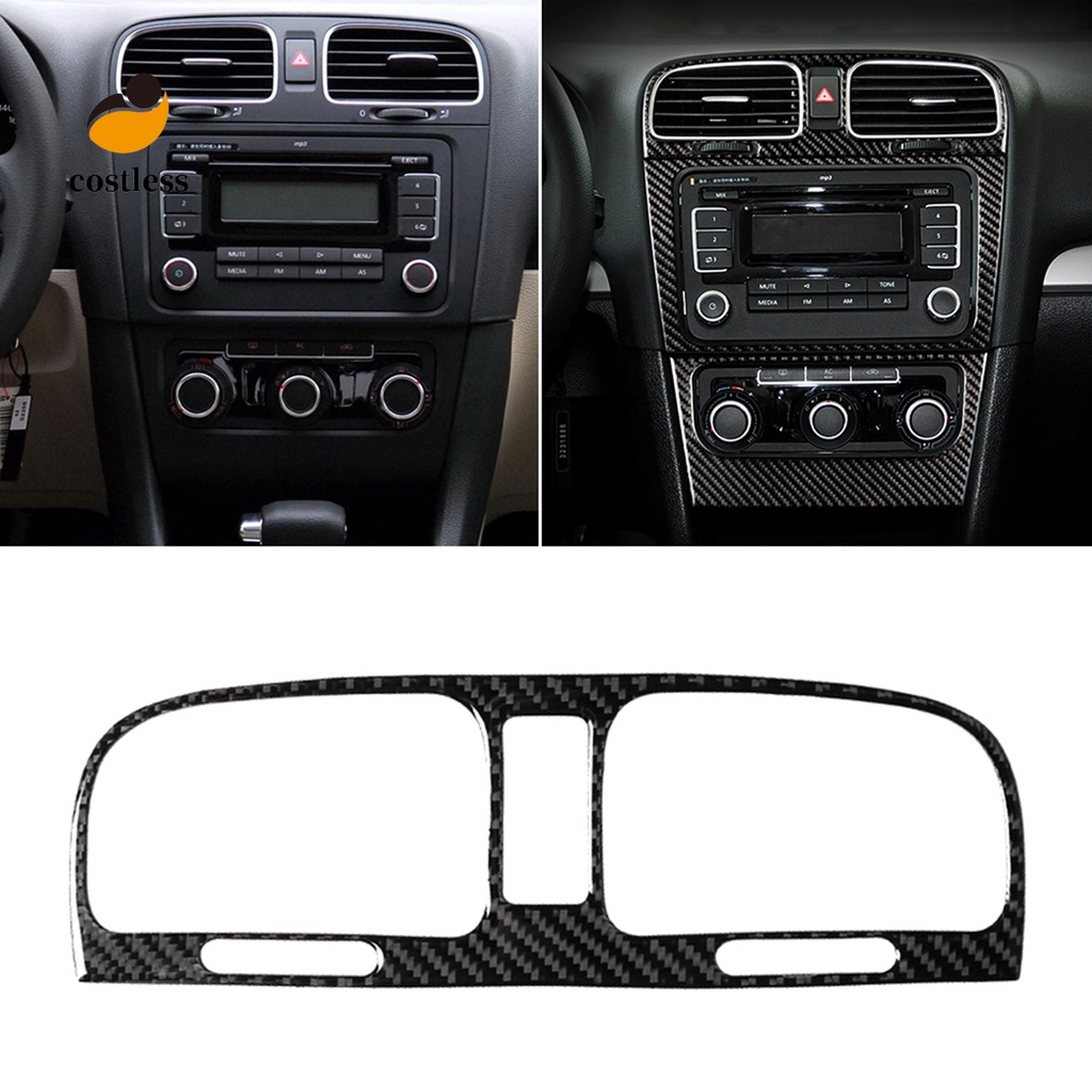 Miếng Dán Sợi Carbon Trang Trí Lỗ Thông Gió Xe Hơi VW Golf 6 R MK6 08-12