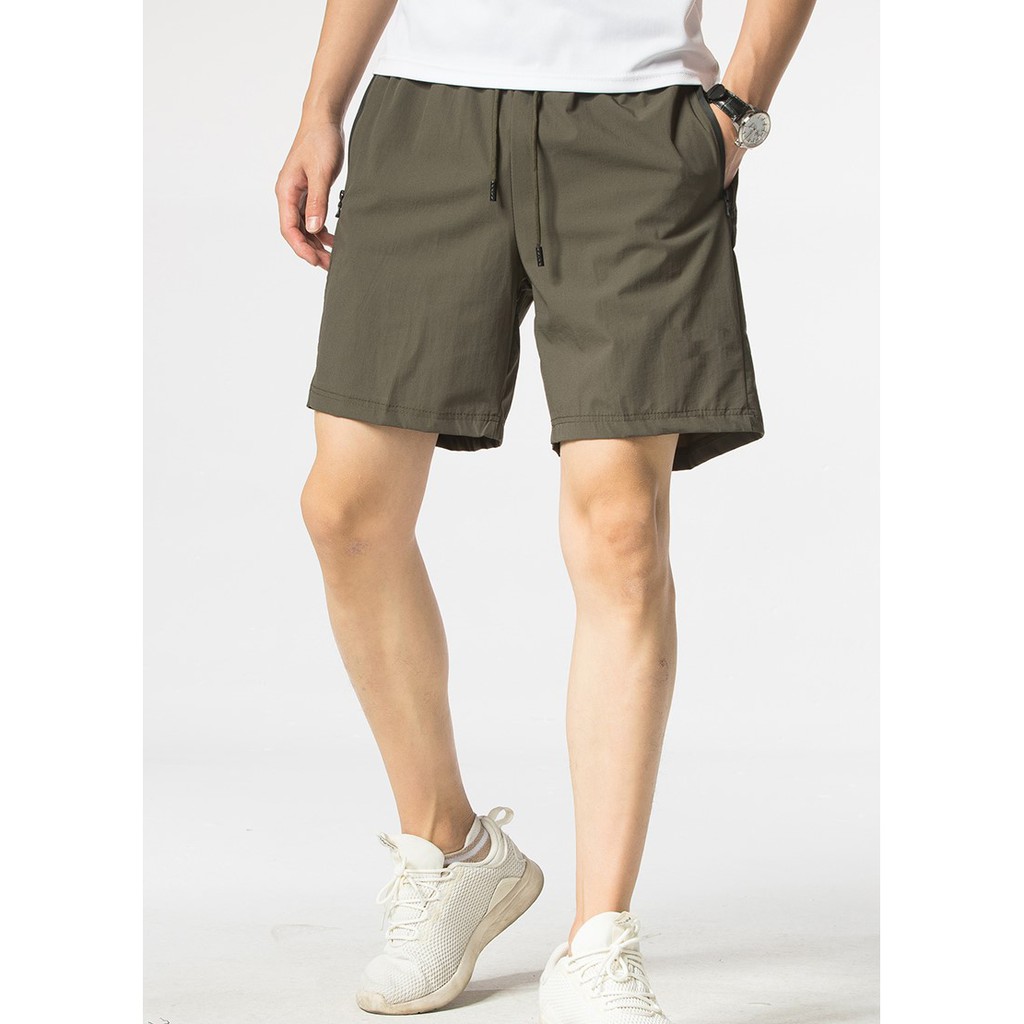 Size High Quality Men's Comfort Shorts Pant Elastic Breathable Shorts Nylon Elastic Casual Shorts Pant Rope Elastic Shorts