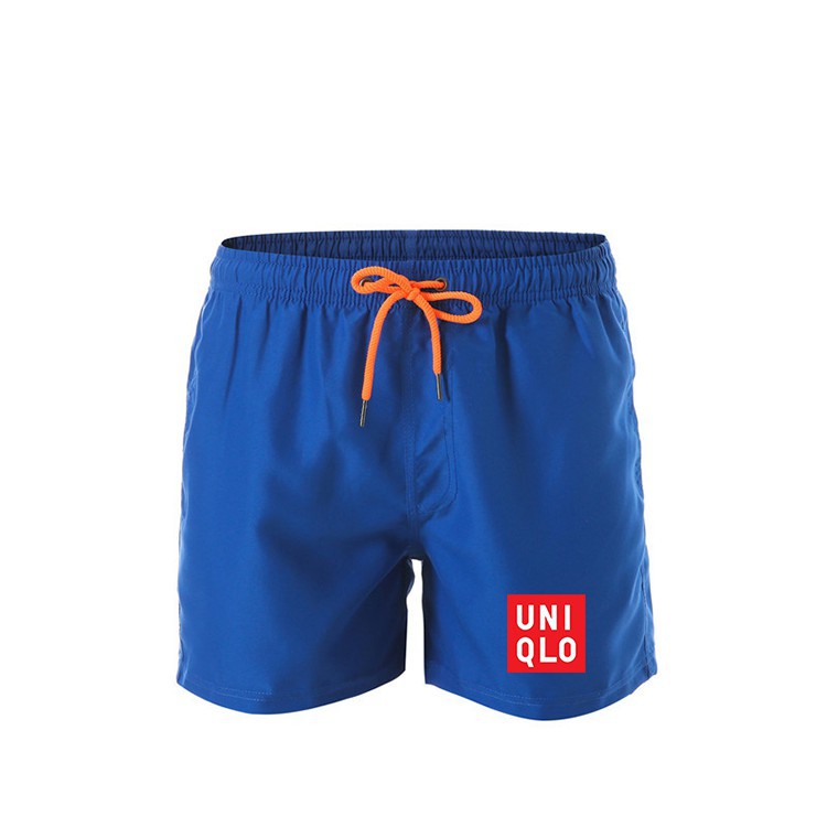 Quần ngắn đi biển in logo Uniqlo thiết kế năng động dành cho nam
