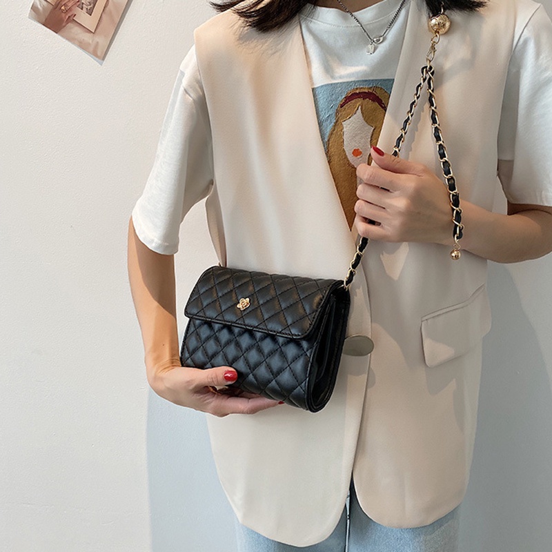 IELGY Túi Đeo Vai Hình Thoi Màu Sắc Thời Trang Hàn Quốc Cho Nữ