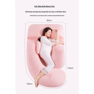 gối ôm  bà bầu cao cấp chống mỏi lưng