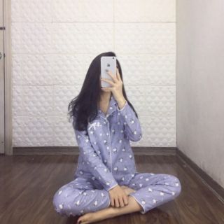 Bộ mặc nhà - pizama dài tay