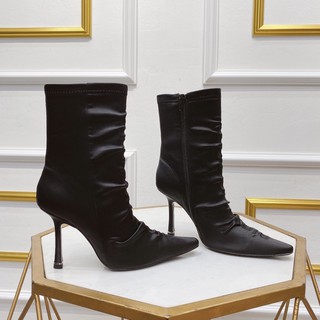 Bốt boot alex wang lụa gót nhonn spsl fullbox bill túi giấy