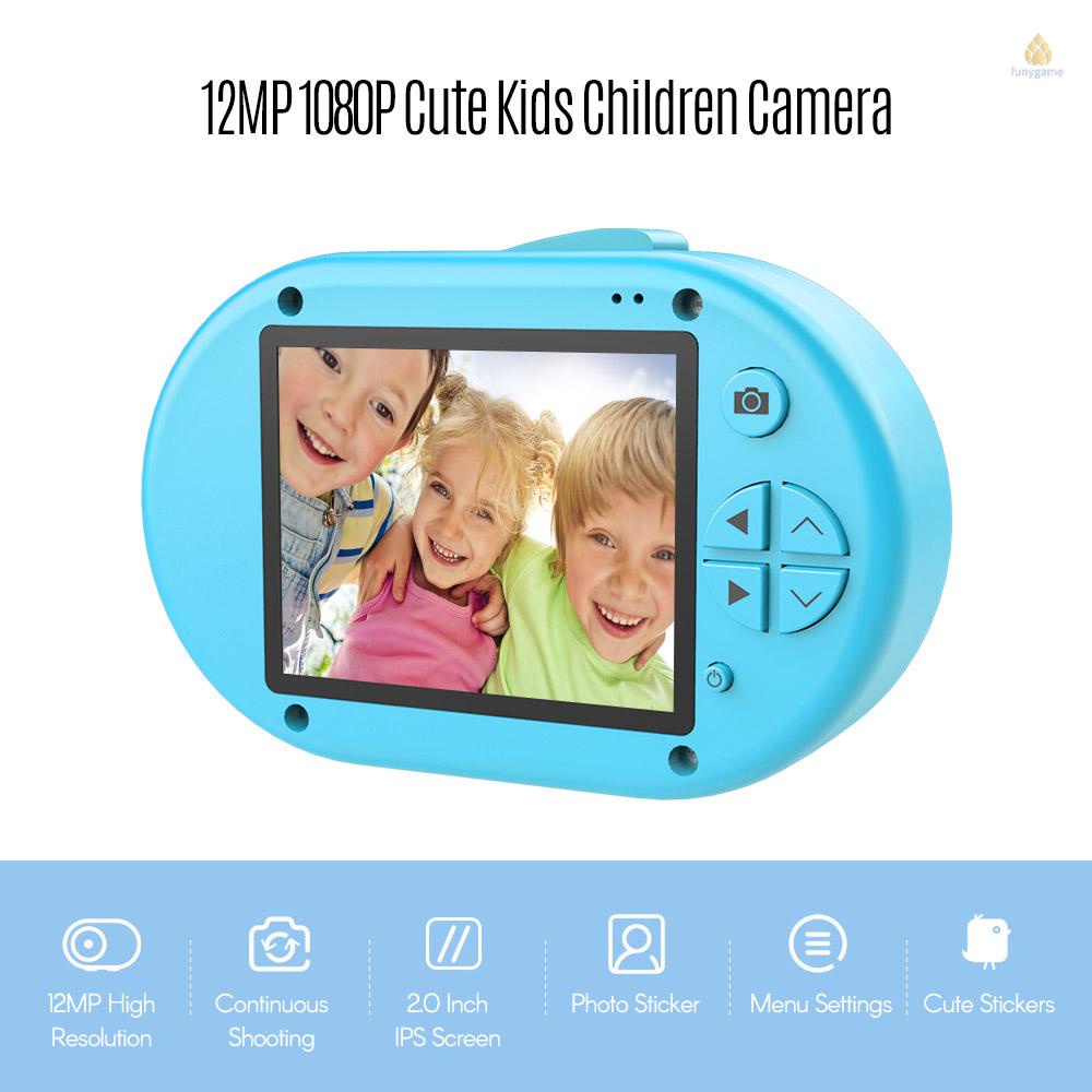 Camera kỹ thuật số 12MP 1080P Full HD màn hình 2.0 Inch IPS HD dễ thương cho bé
 | BigBuy360 - bigbuy360.vn