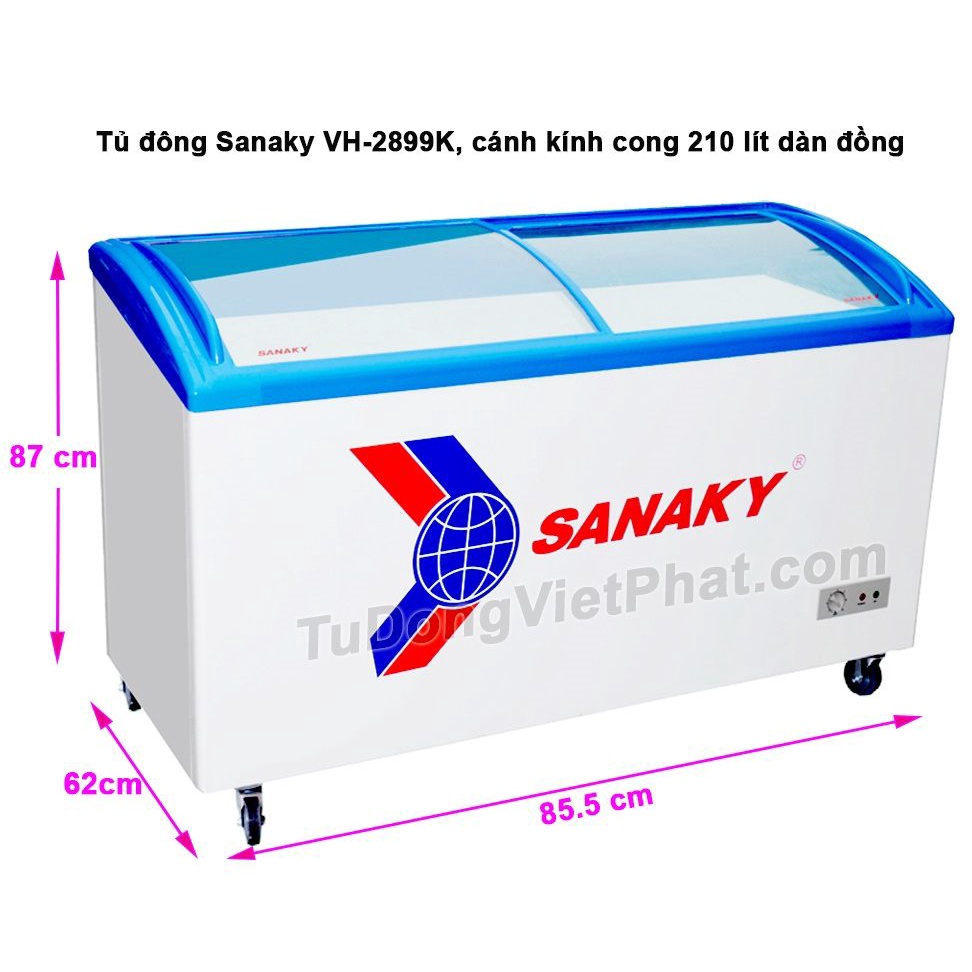 Tủ đông nắp kính Sanaky VH-3899K  Điện Máy Hải Đăng HN
