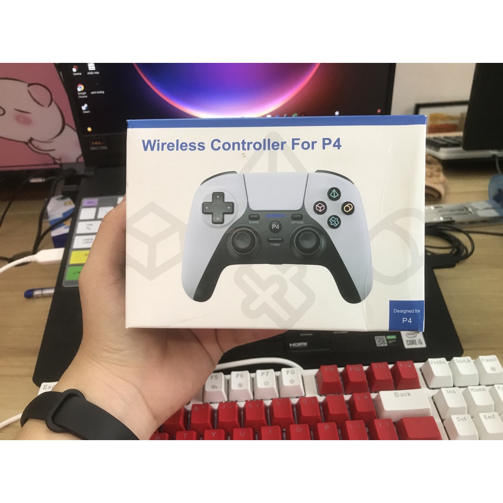 🕹 Tay P4 KHÔNG DÂY HÀ NỘI🕹 Tay cầm PS4 Gamepad không dây loại tốt chơi FIFA 22 | PES 2022 | FIFAONLINE 4