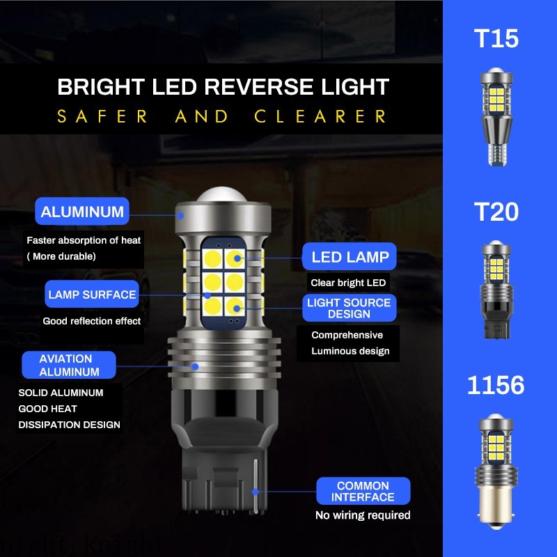 Đèn LED lùi xe T15 / W16W T20 / 7740 / W21W 1156 / P21W chất lượng cao