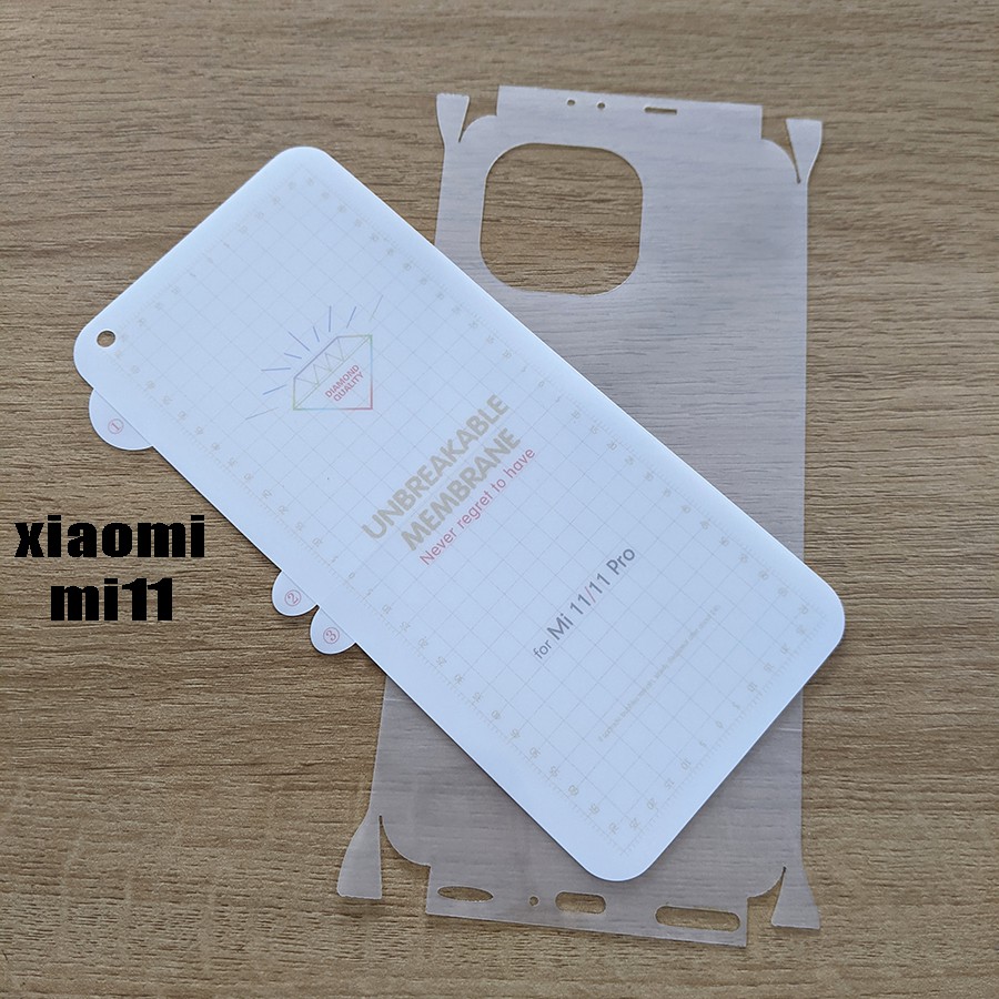 Bộ PPF full lưng viền Xiaomi Mi 11 - PPF chống xước màn hình Xiaomi Mi 11
