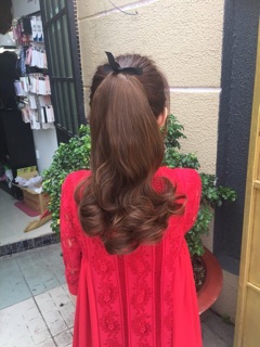 Tóc cột xoăn 35cm