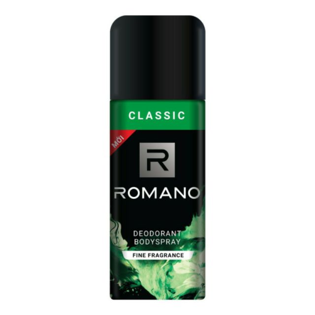 150 ml Xịt khử mùi toàn thân cho nam Romano Classic