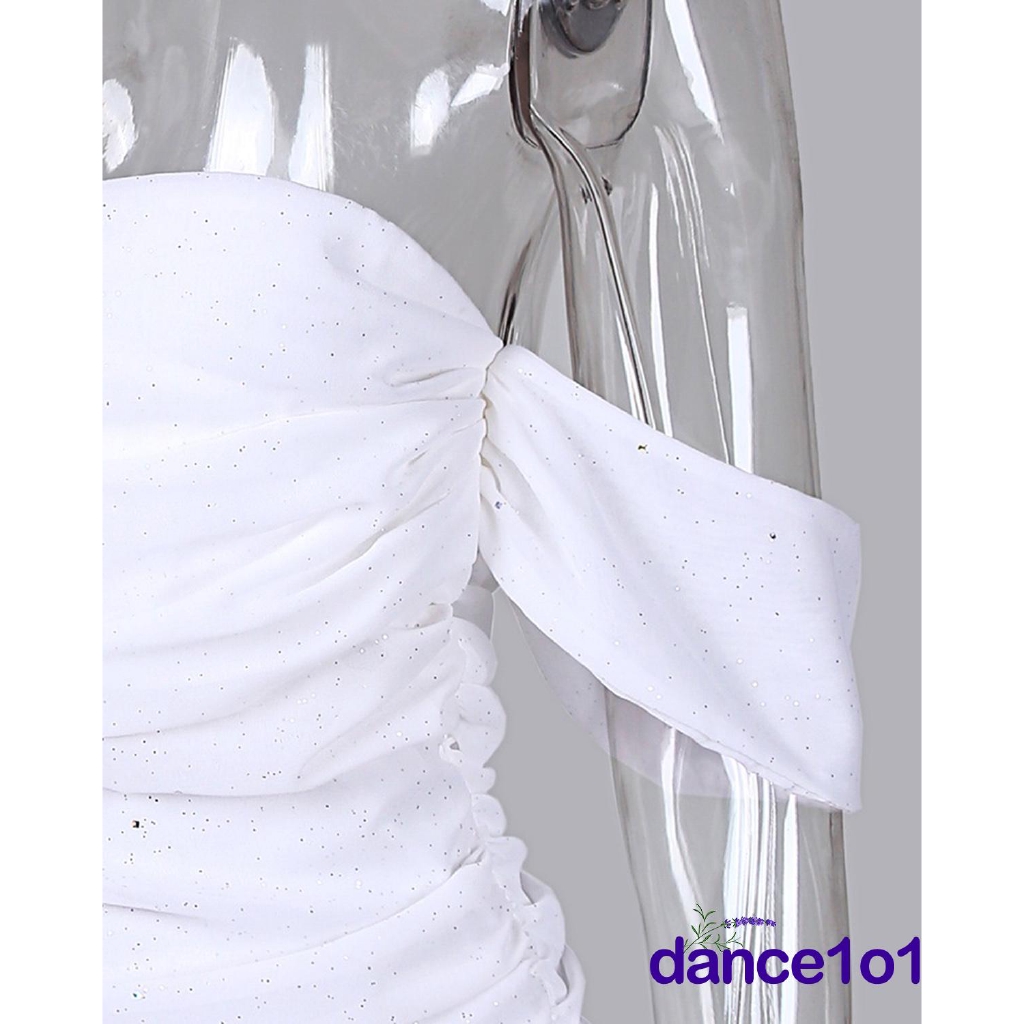 Đầm ôm trễ vai lấp lánh phong cách thời trang quyến rũ dành cho nữ