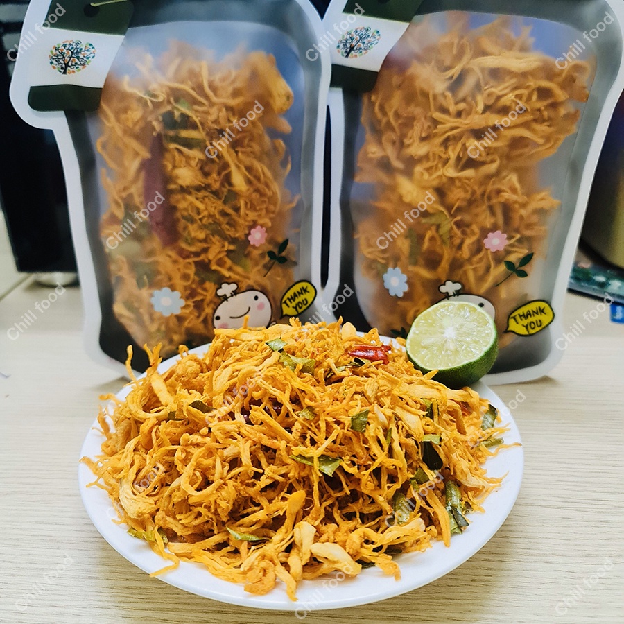 Khô Gà Lá Chanh Chillfood Loại Ngon, Khô Gà Ăn Vặt, Đồ Ăn Vặt Ngon Rẻ Túi Zip Dễ Thương 150g | BigBuy360 - bigbuy360.vn